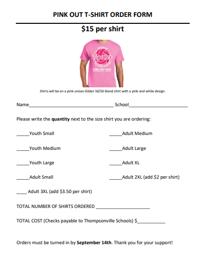 pink out form