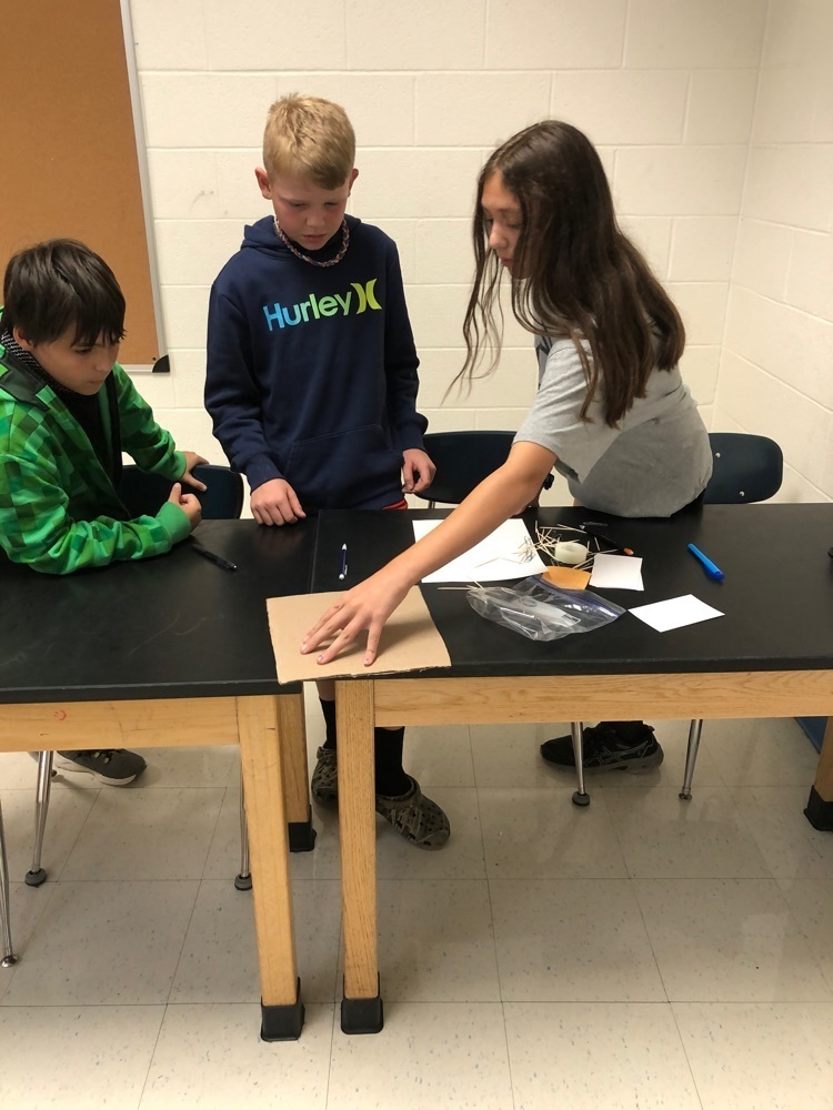 Sixth graders working hard!