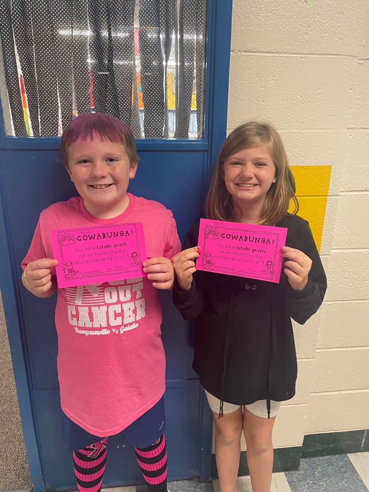 Kingslee and Karly are 9 masters! 